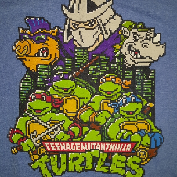 Teenage mutant ninja turtles 8-bit graphic tee XL - Picture 2 of 3